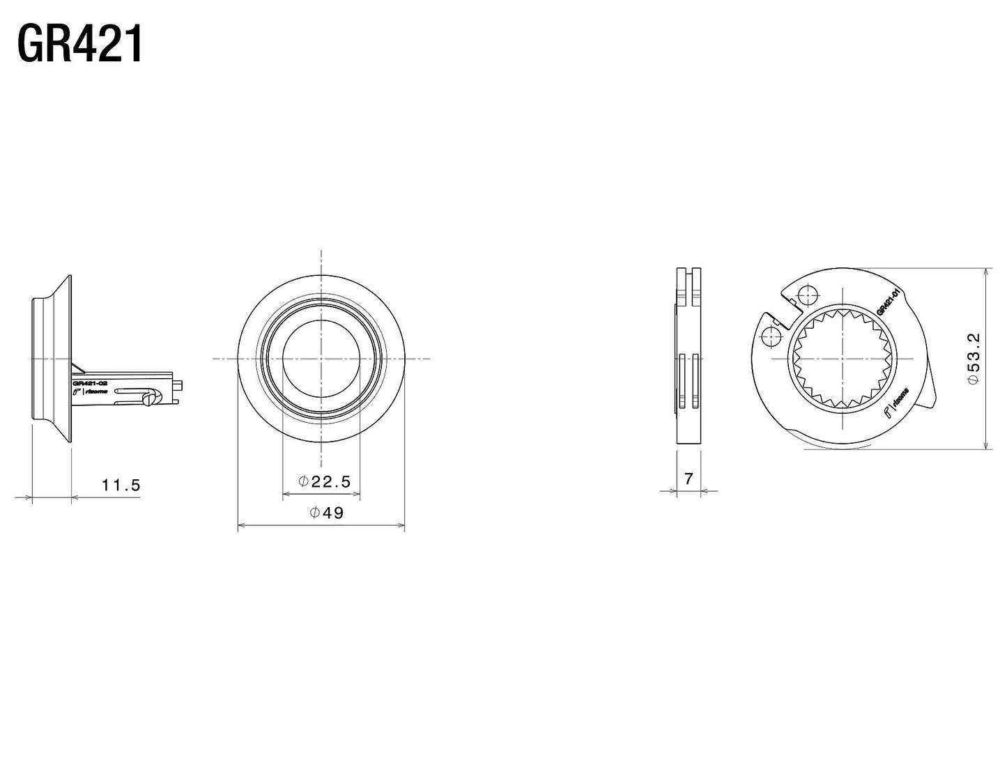 グリップアダプター for BMW : GR421B