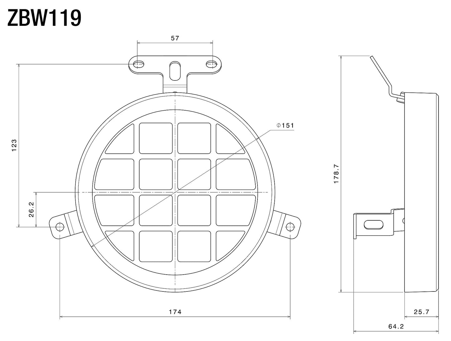 Headlight guard : ZBW119