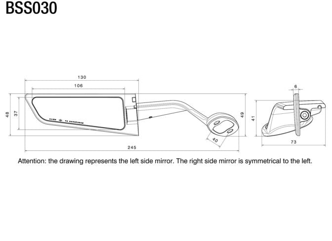 Stealth mirror : BSS030