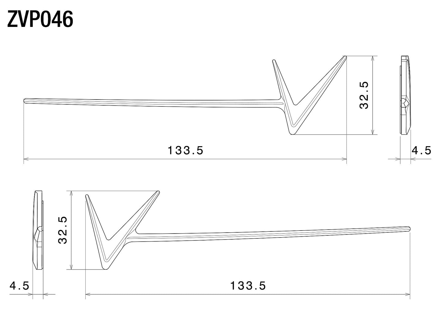 Side icon tag V : ZVP046