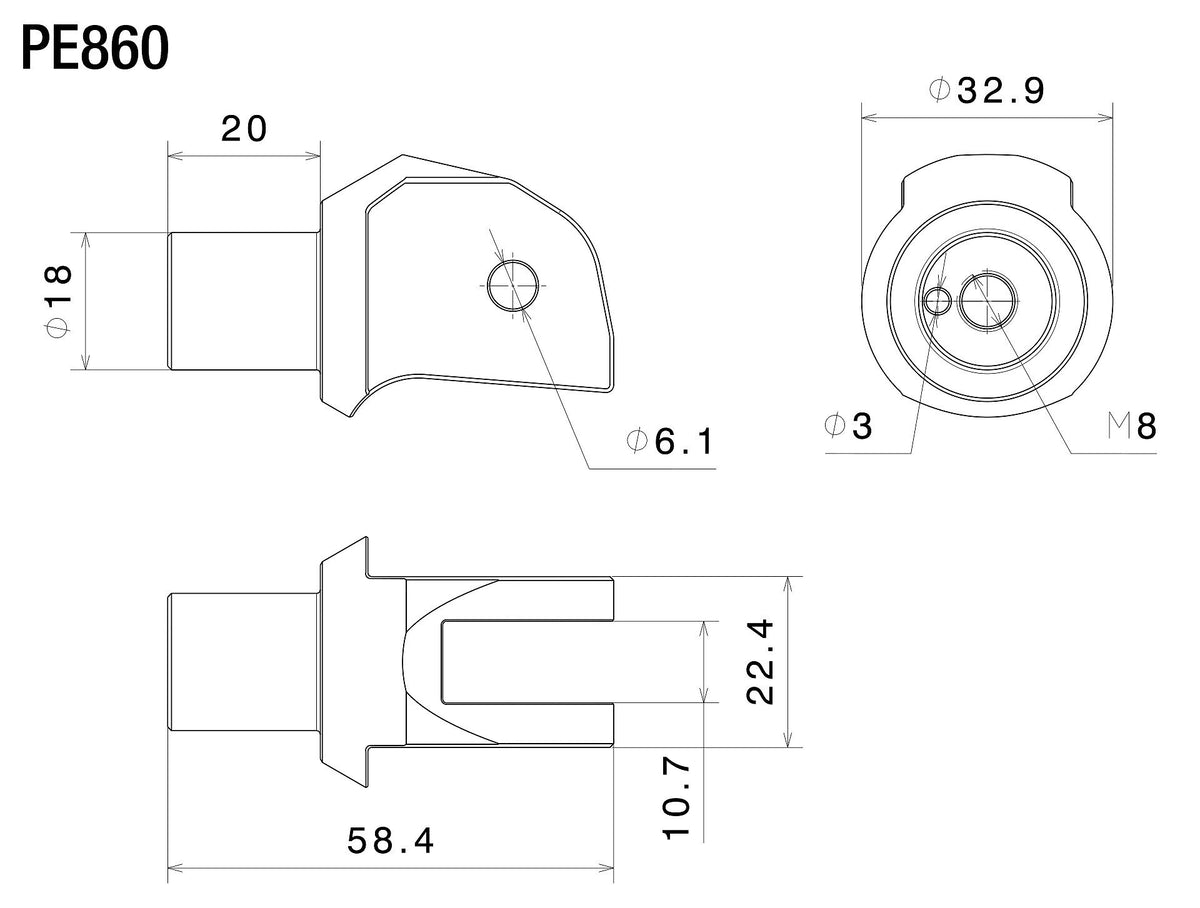 ステップペグ アダプター : PE860B