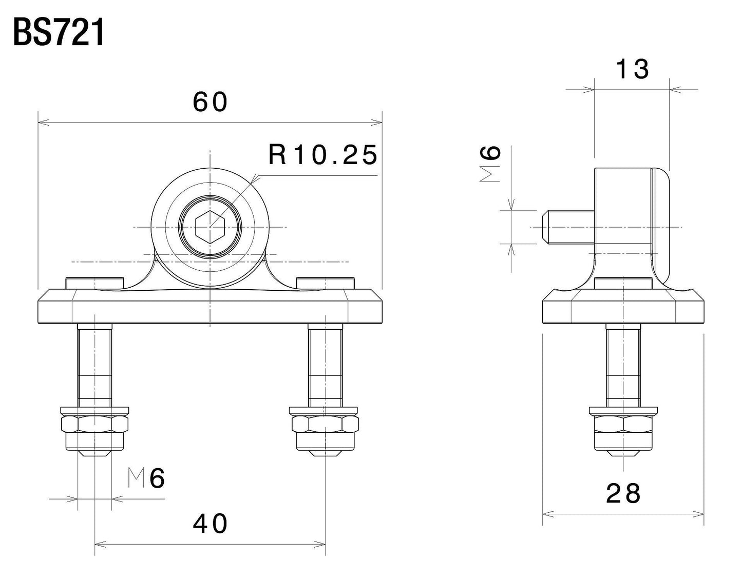 Sport Mount ミラーアダプター : BS721B