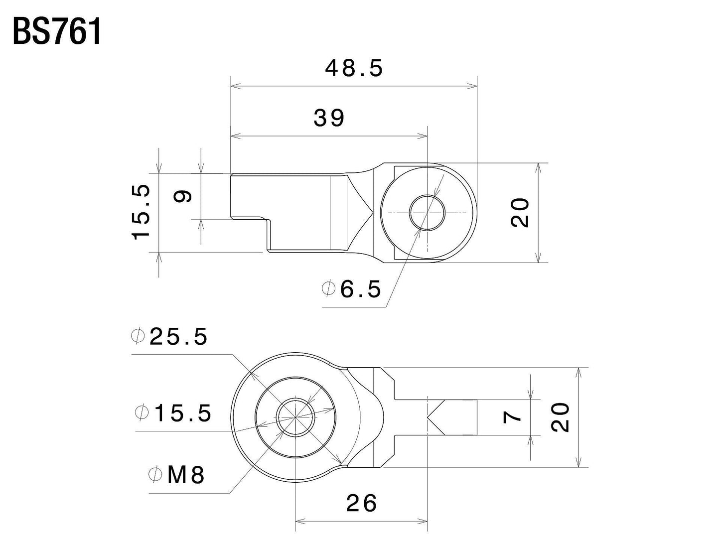 Sport Mount ミラーアダプター : BS761B