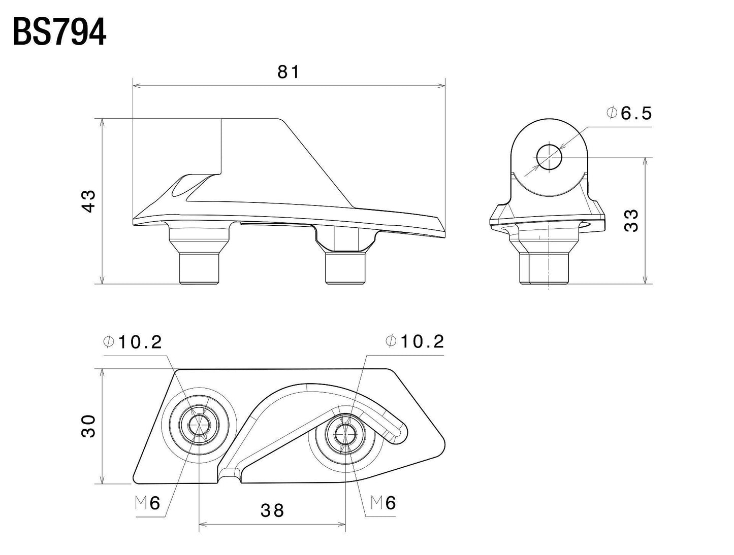Sport Mount ミラーアダプター : BS794B