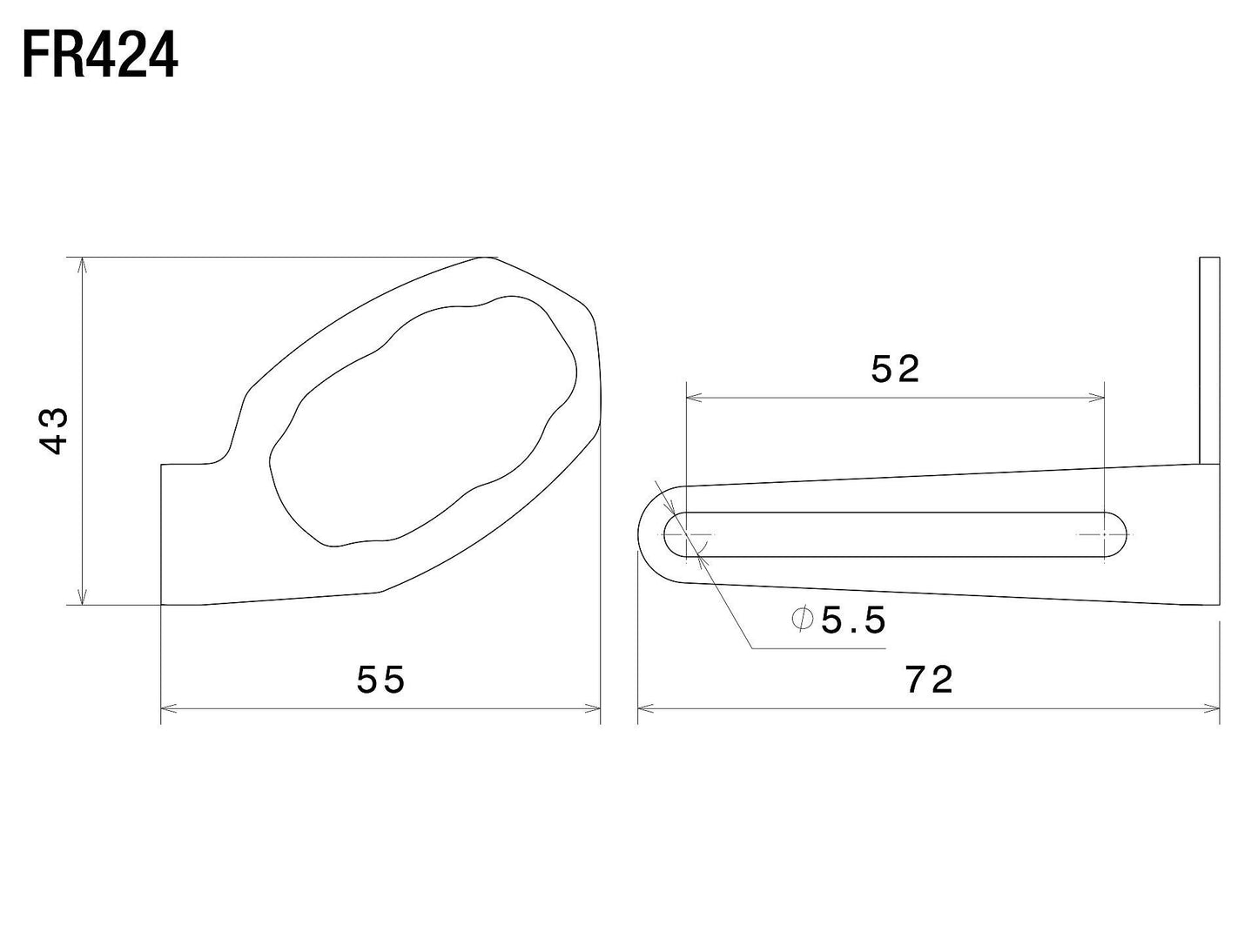 ウィンカーアダプター for OEM : FR424B
