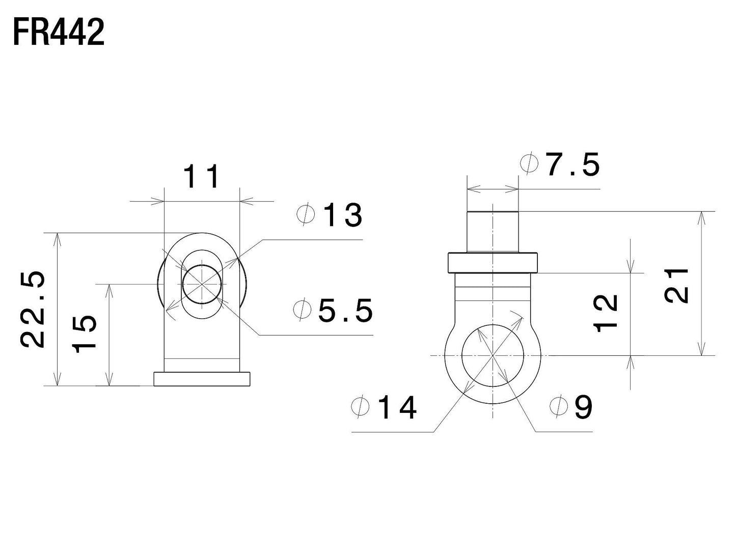 ウィンカーアダプター for Light Unit : FR442B