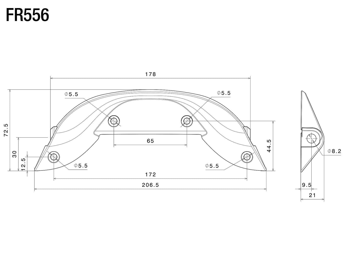 ウィンカーアダプター for Rear : FR556B