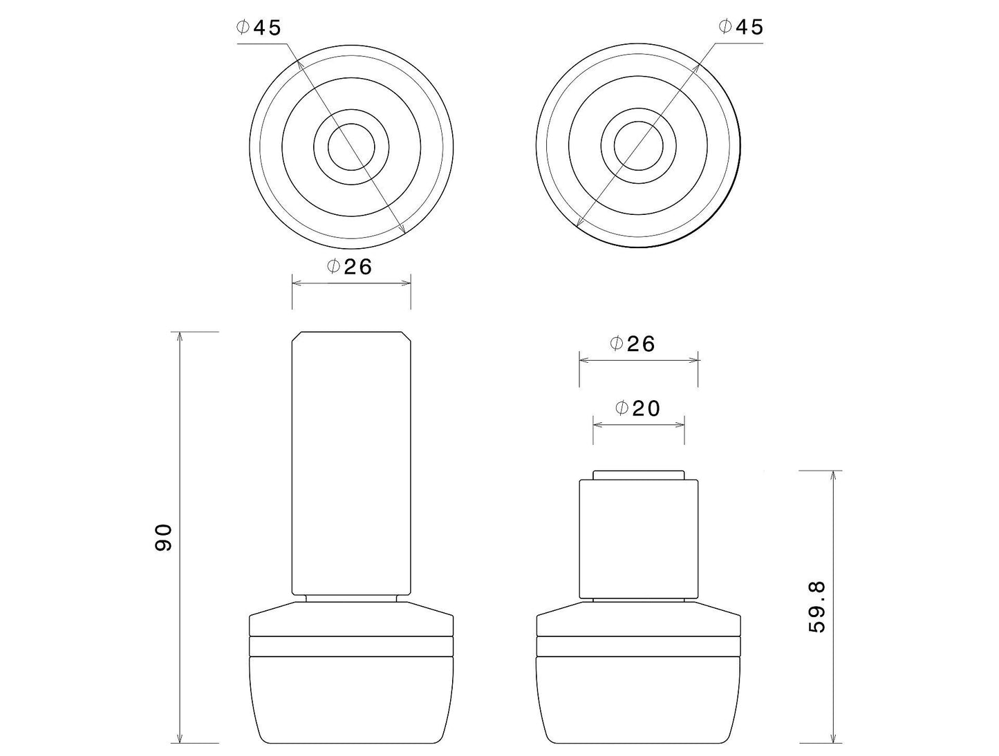 Side sliders kit : PM225