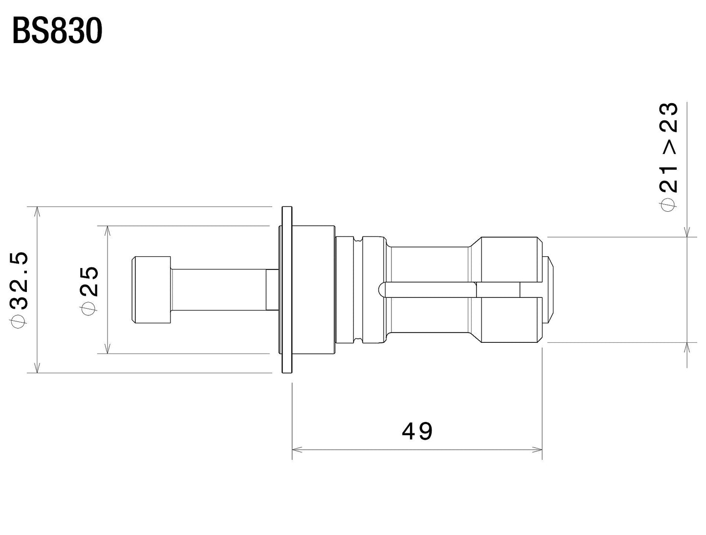 バーエンドアダプター : BS830B