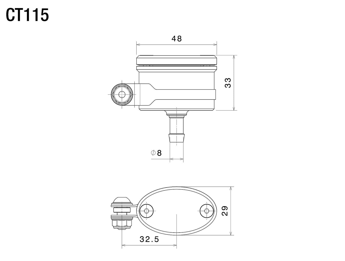 Rear Brake Fluid Tanks Next : CT115