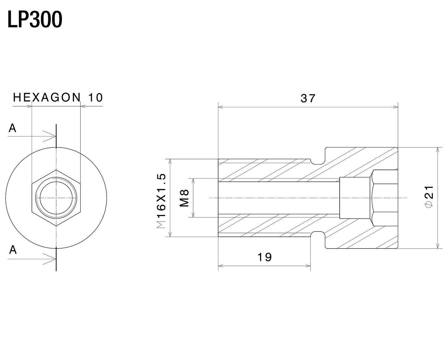 バーエンドアダプター : LP300B
