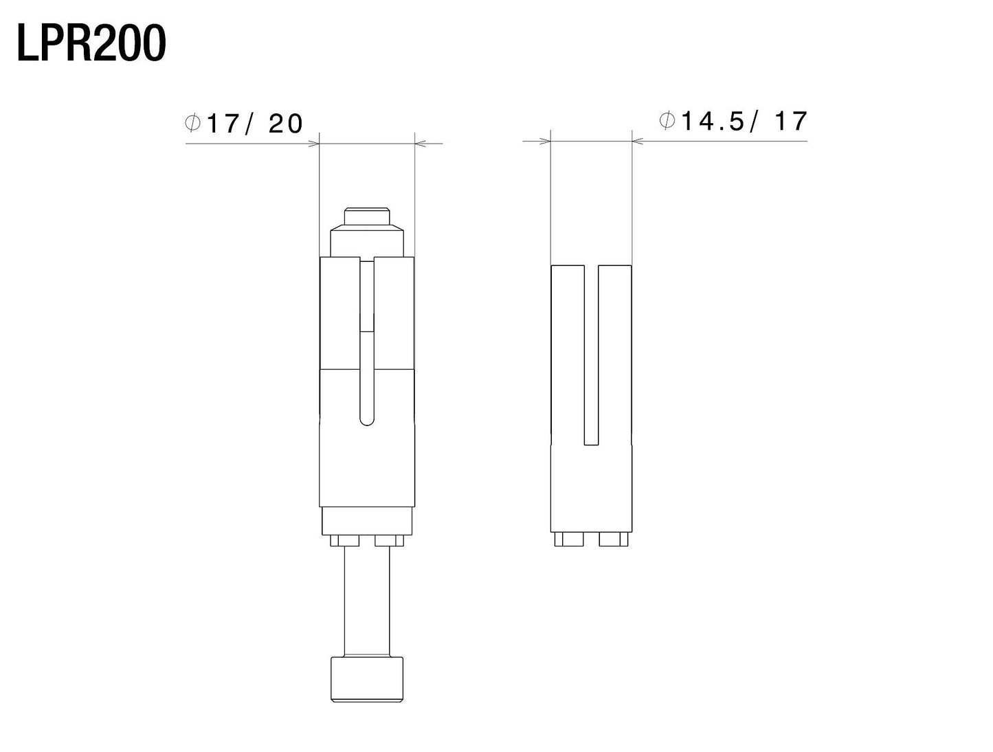 バーエンドアダプター : LPR200B