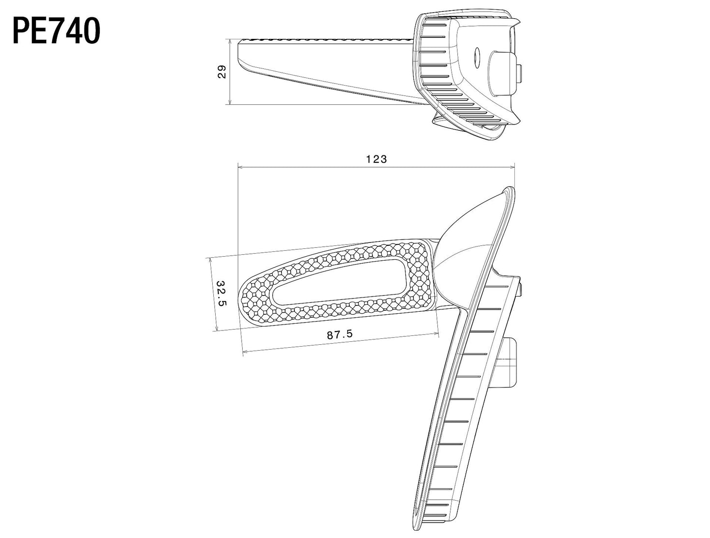 Passenger Foot Pegs for Vespa : PE740B