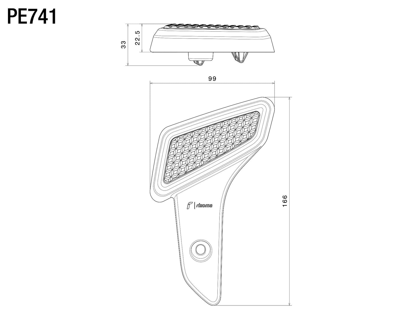 Passenger foot pegs : PE741A