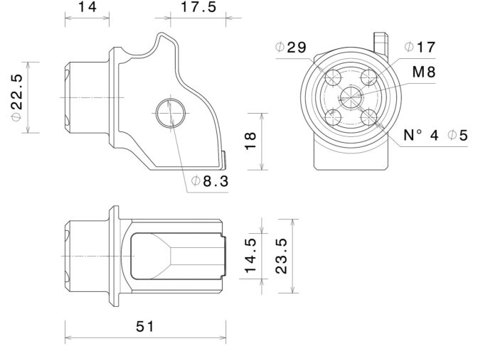 ステップペグ アダプター : PE787B