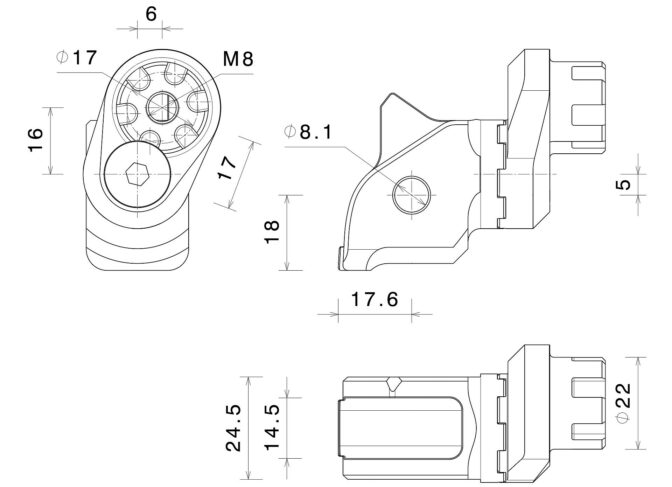 ステップペグ アダプター : PE789B