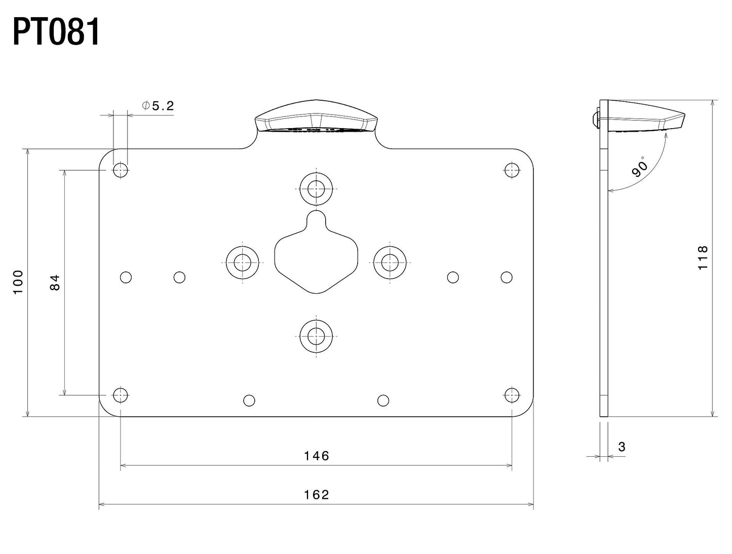 License Plate Base : PT081B