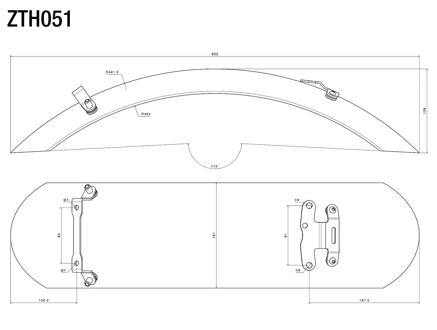 Rear Fender : ZTH051