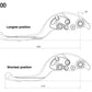 Adjustable Plus Clutch Levers : LCX500