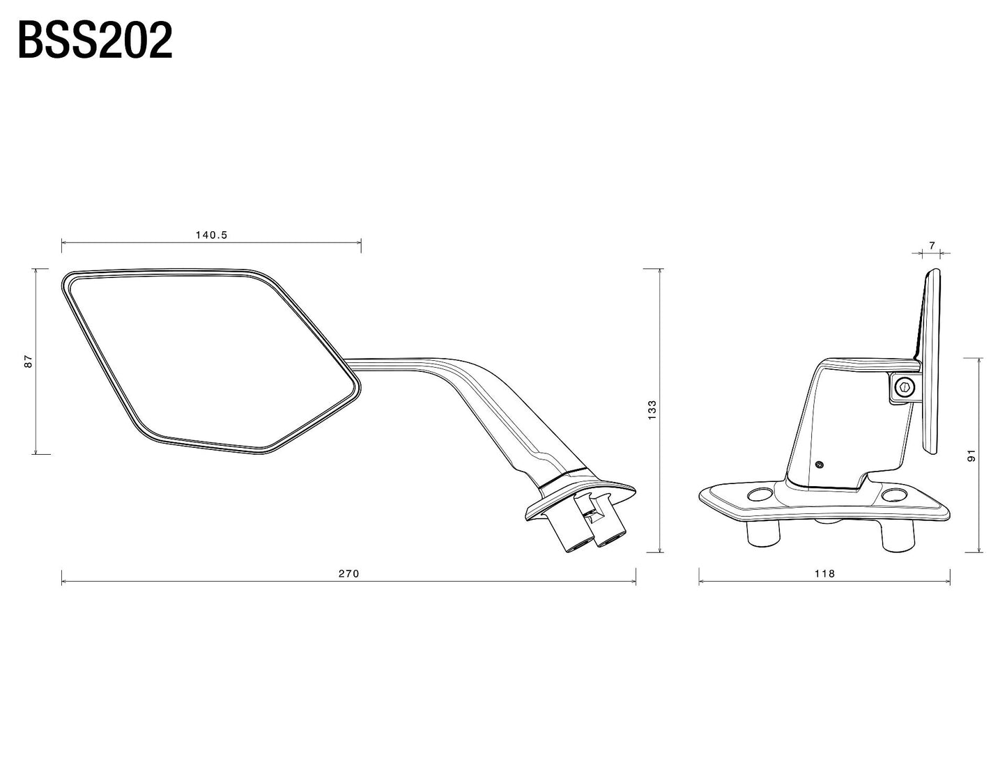 Stealth max for Yamaha T-Max : BSS202