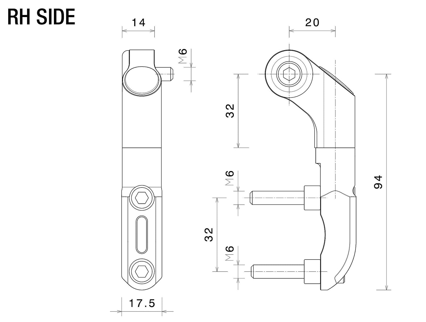 Side Mount ミラーマウンティングキット : BS769B