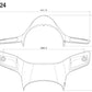 Headlight fairing (Polycarbonate) : ZVP024B