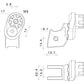 アジャスト機能付 ステップペグ アダプター : PE729B