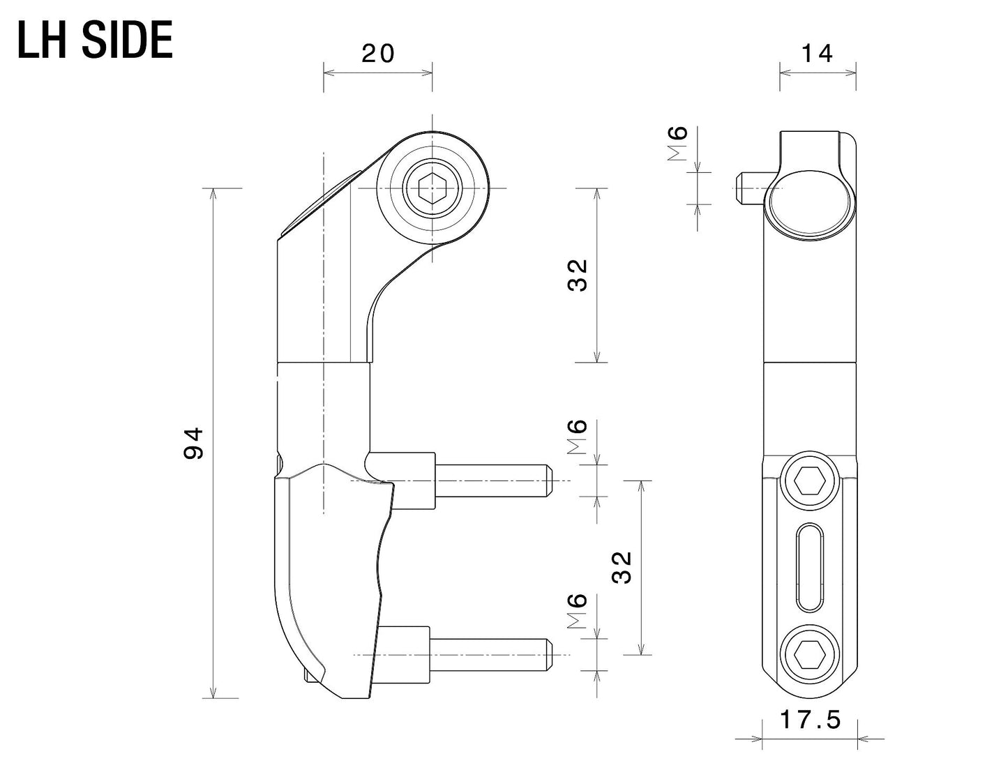 Side Mount ミラーマウンティングキット : BS769B