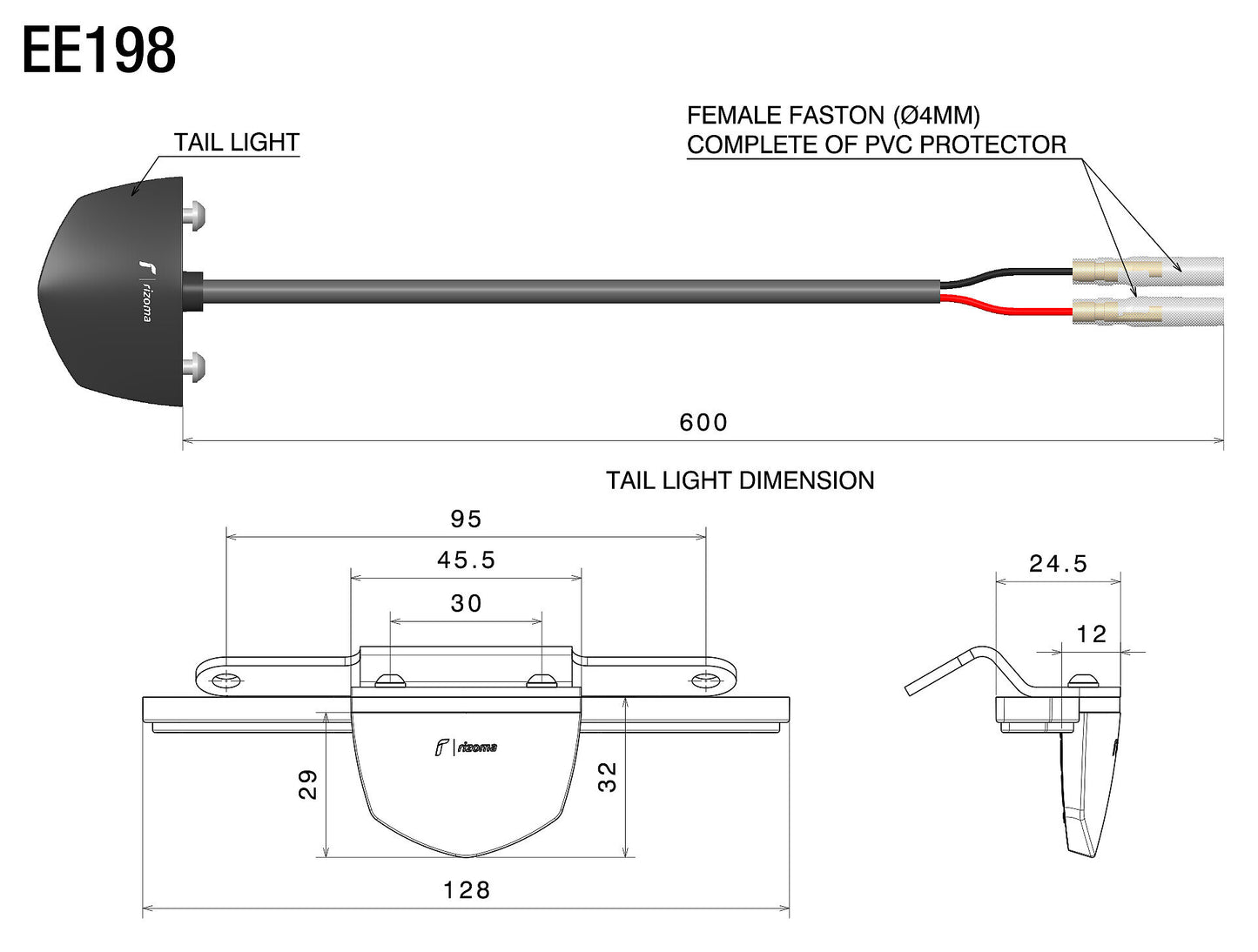 License plate light and reflector kit : EE198B