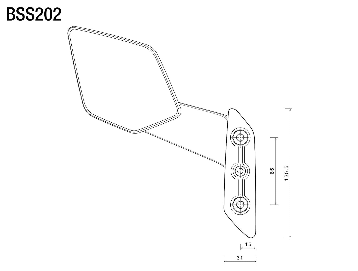 Stealth max for Yamaha T-Max : BSS202