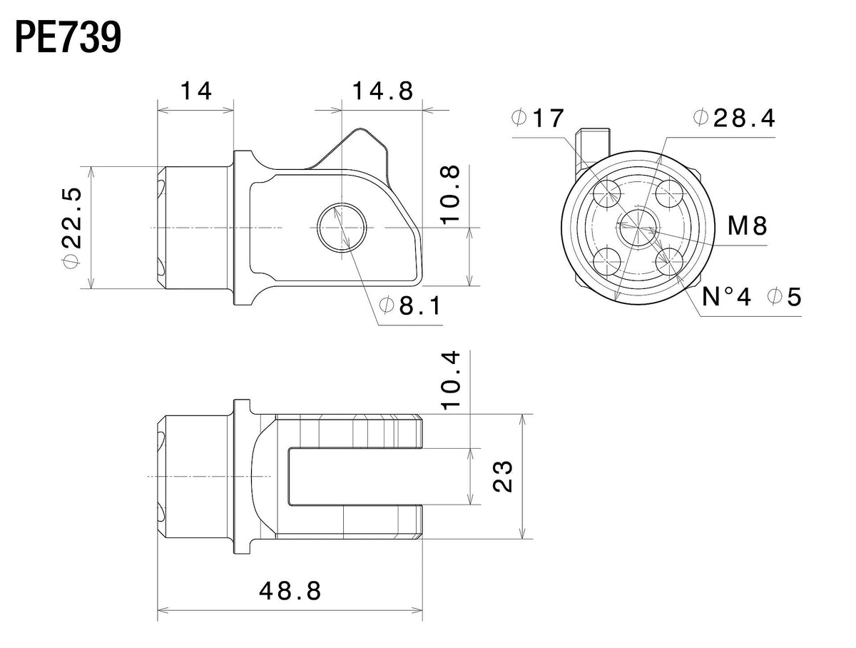 Rizoma peg mounting kit (Rider) : PE739B