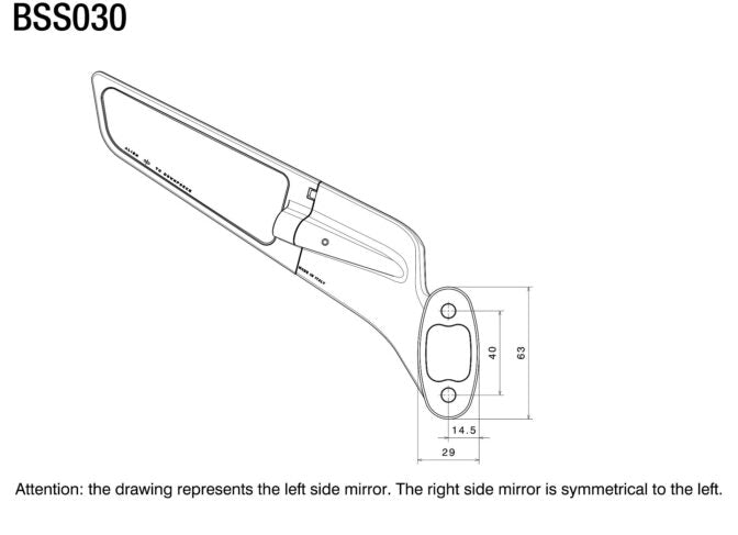 Stealth mirror : BSS030