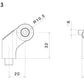 Side Mount ミラーアダプター : BS713B