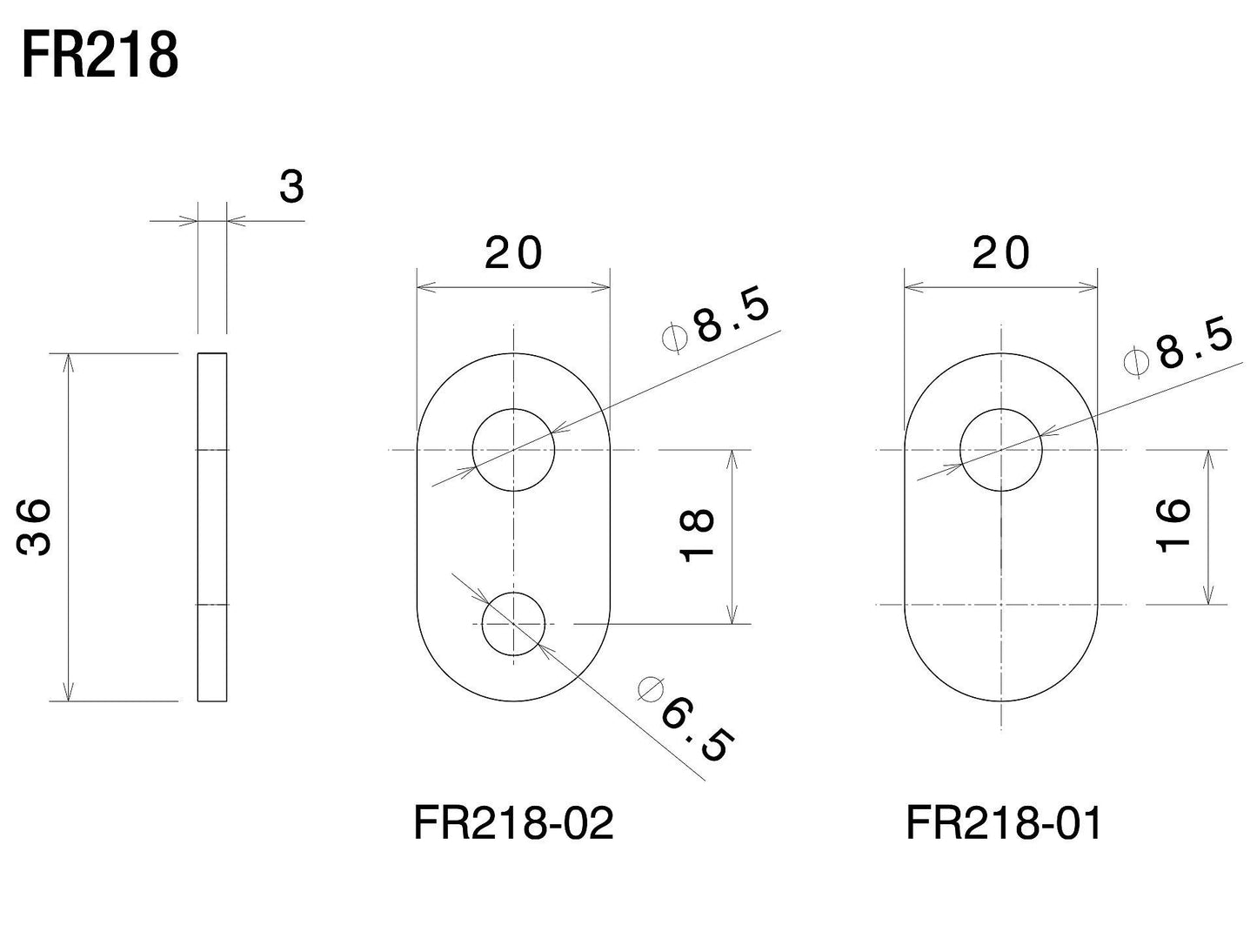 ウィンカーアダプター for Rear : FR218B