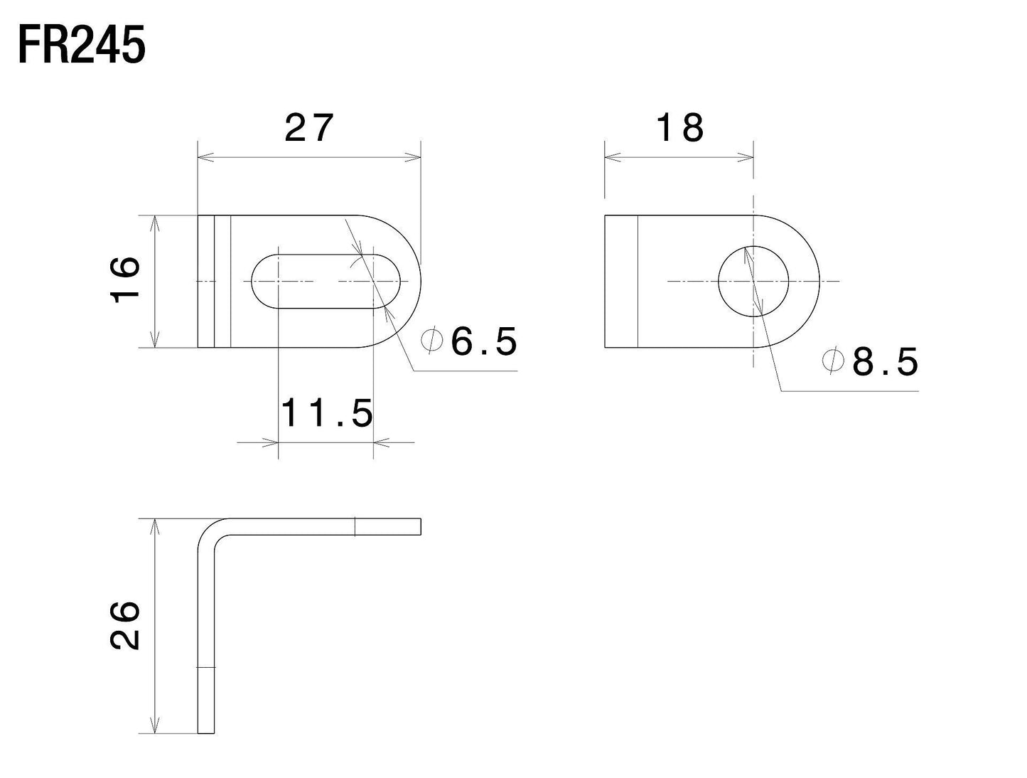 ウィンカーアダプター for Rear : FR245B