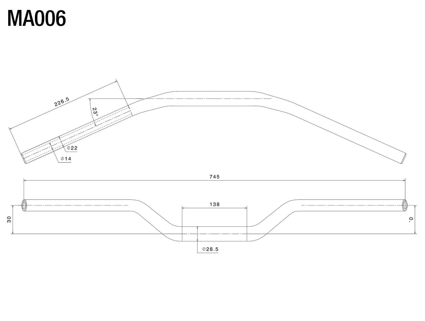 Tapered Handlebar : MA006