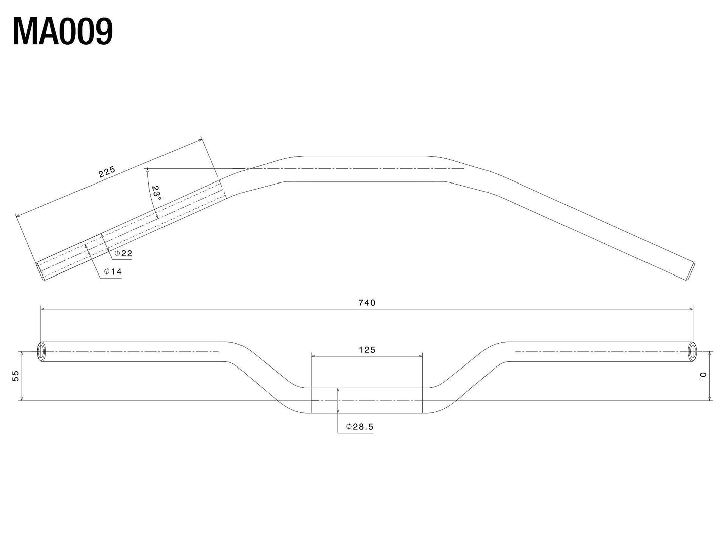 Tapered Handlebar : MA009