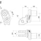 アジャスト機能付 ステップペグ アダプター : PE772B