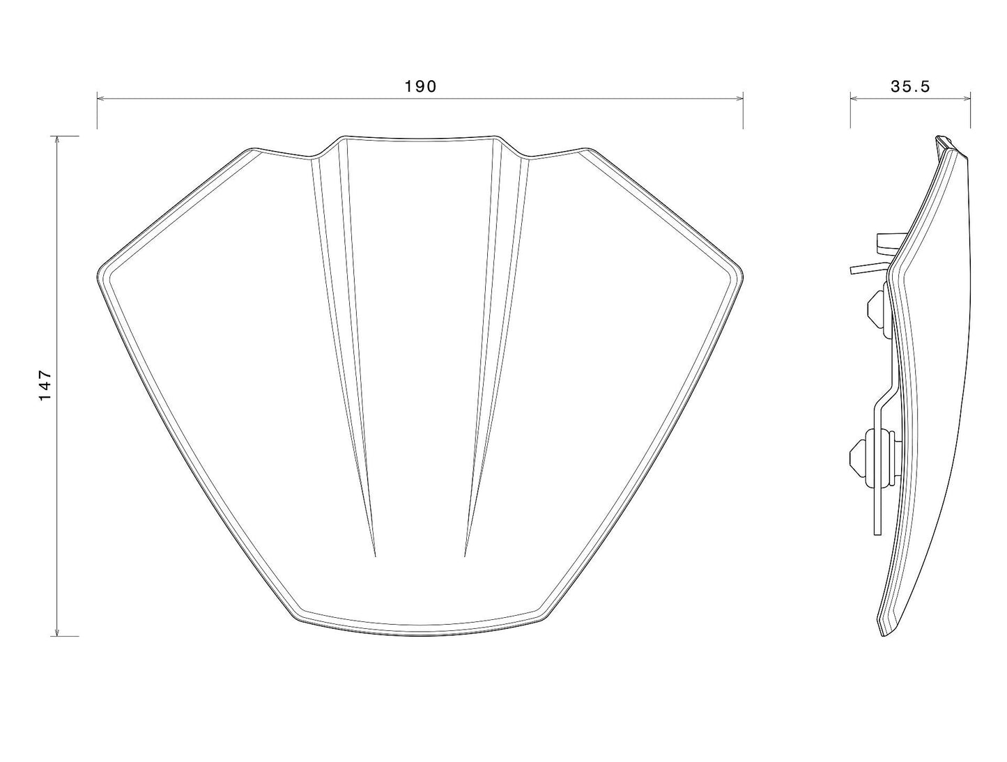 Billet Aluminum Headlight Fairing : ZDM166