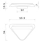 MIRROR HOLE COVERS : BS551B