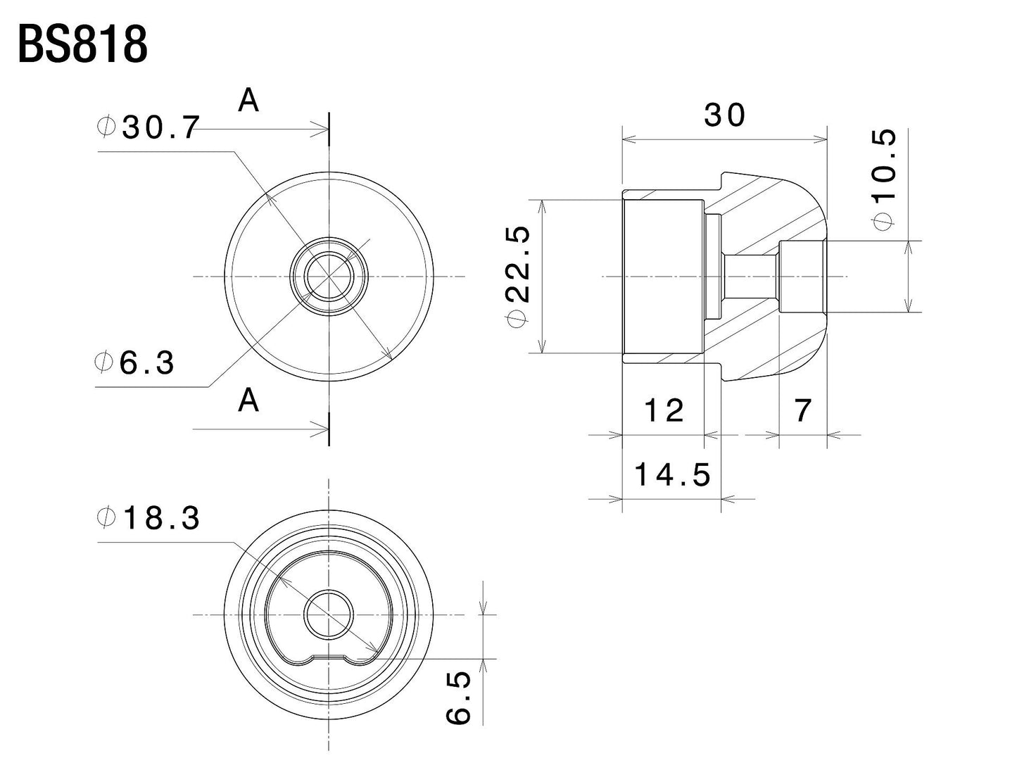 バーエンドアダプター : BS818B