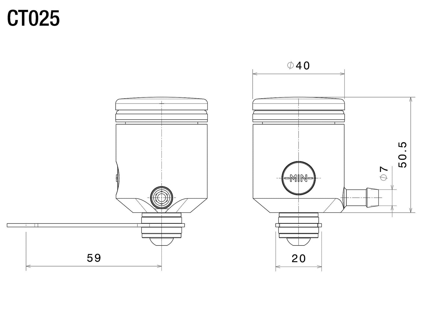 Clutch Fluid Tanks : CT025