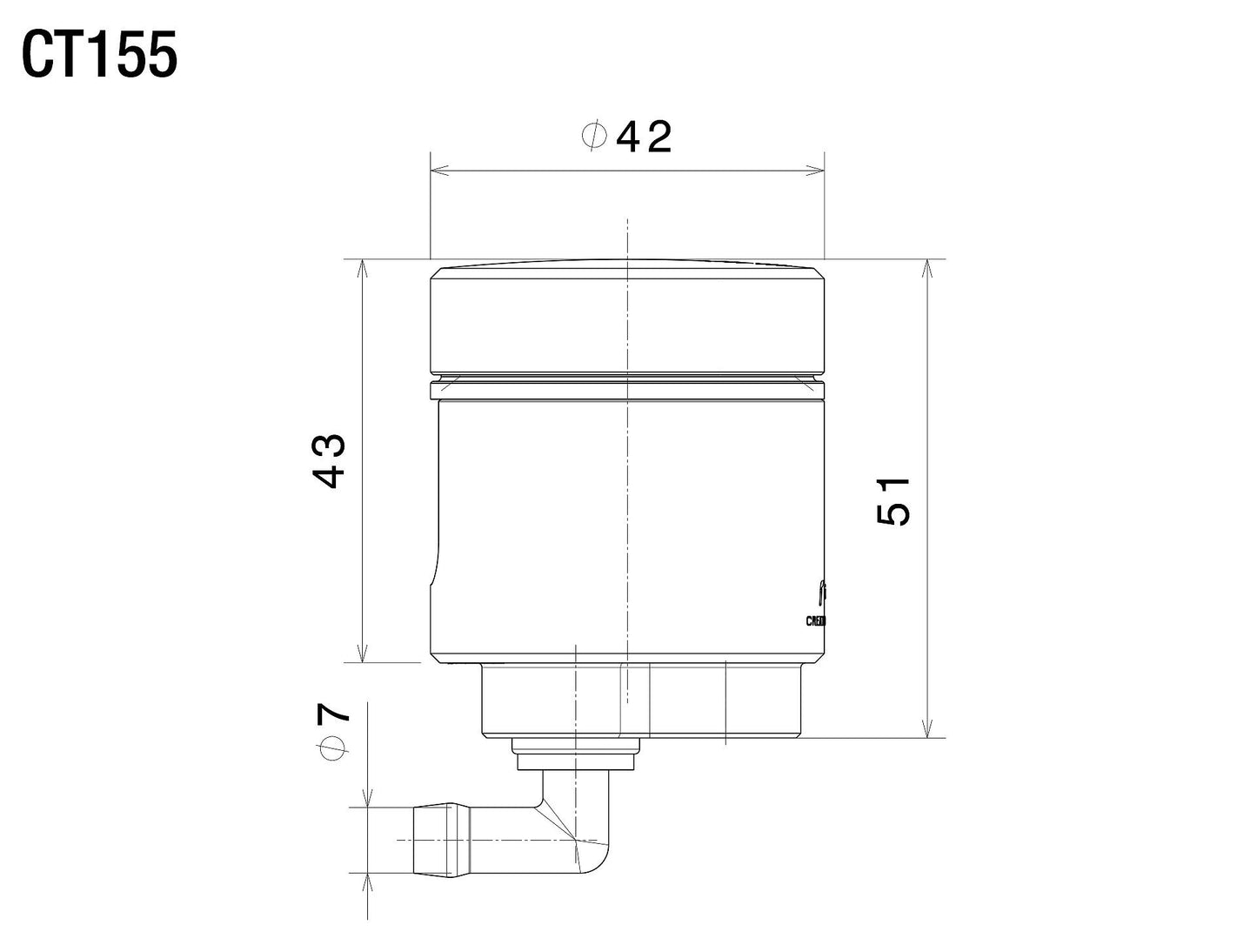 Clutch Fluid Tanks Notch : CT155