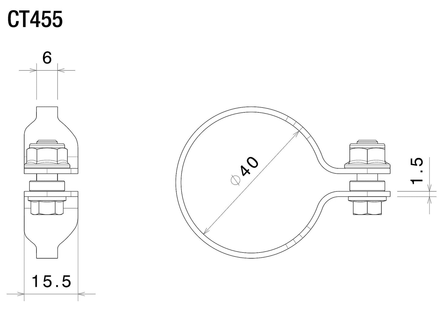 Fluid Tank Brackets : CT455B