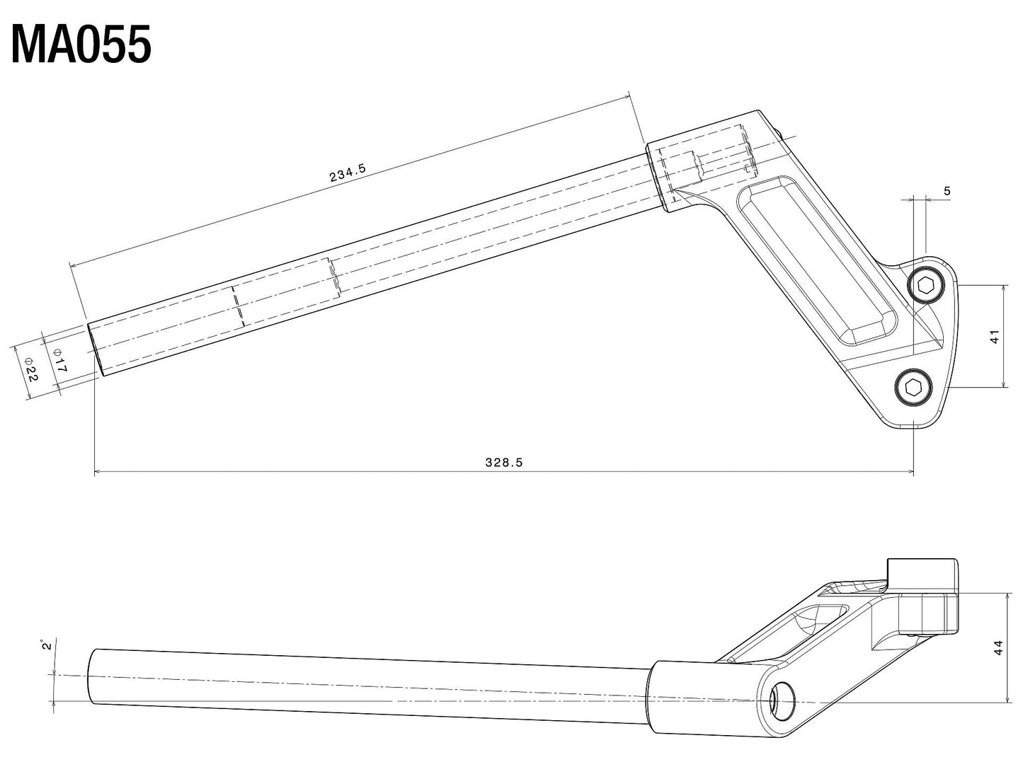 Clip-on Handlebar Kit : MA055B