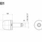 Single Bar End Plug : MA301B