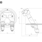 Riser Kit for Yamaha : MA400B