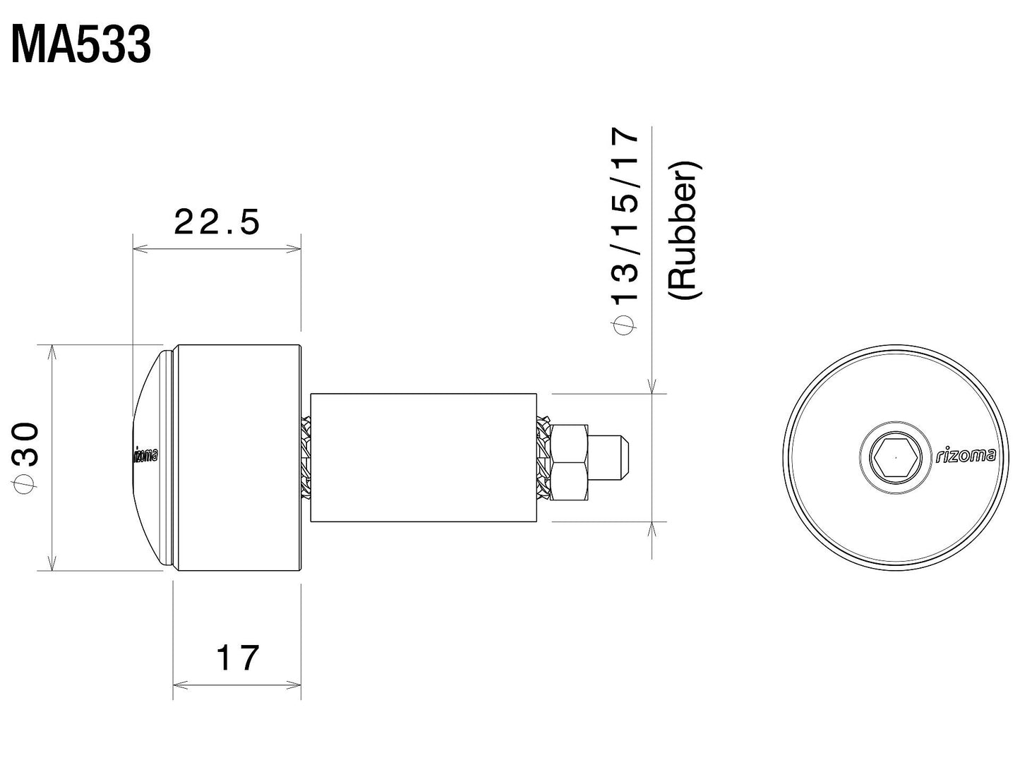 Bar End Plug : MA533