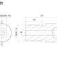 Bar Mount ミラーアダプター : MA601B