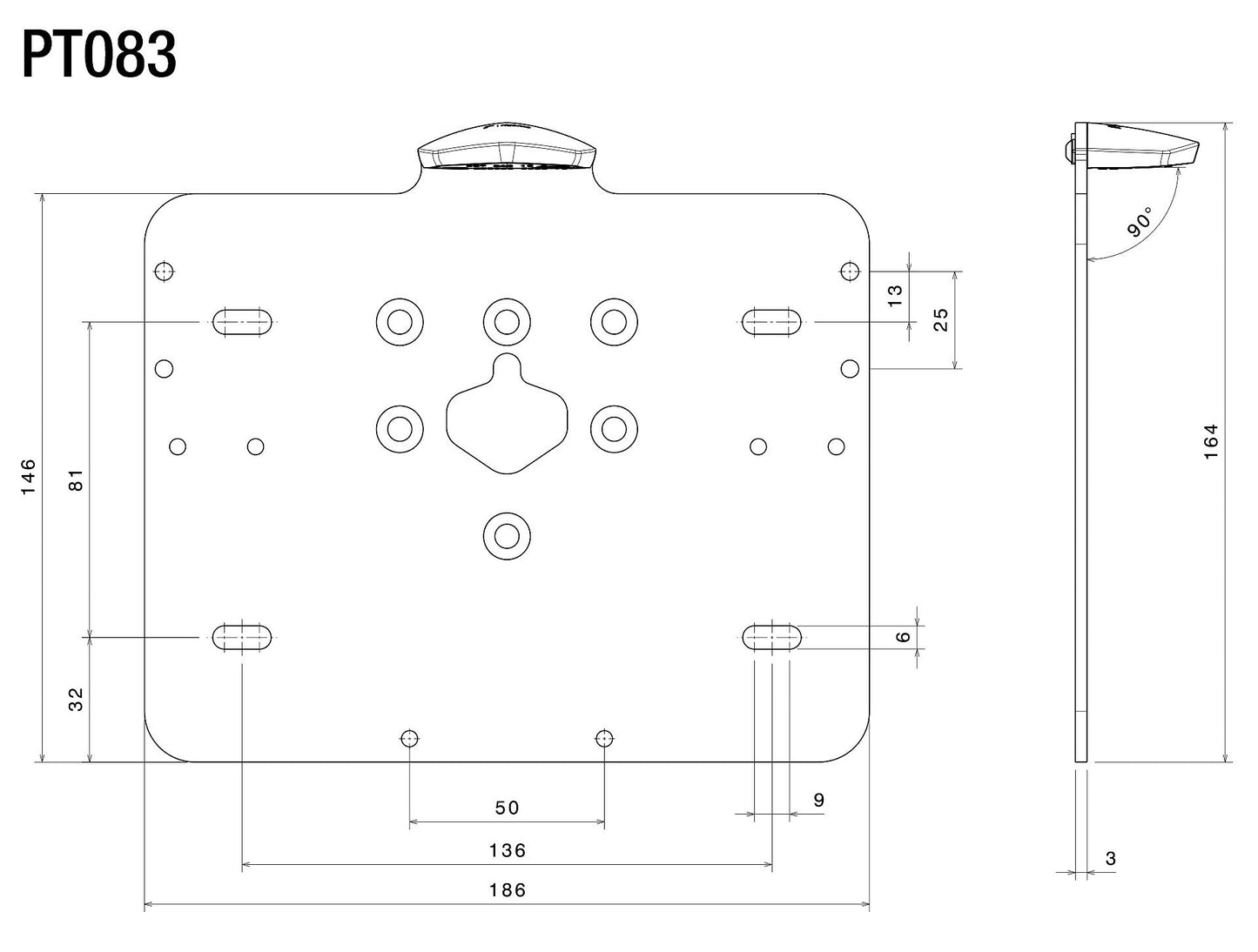 License Plate Base : PT083B